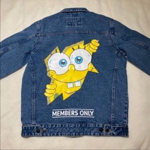 MEMBERS ONLY x Spongebob Denim Jean Jacket L